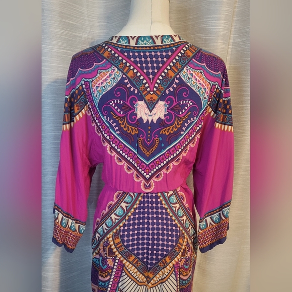 Flying Tomato Vibrant Kaftan Maxi Dress.  - Picture 8 of 9